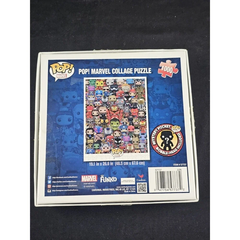 NEW Funko Pop! Marvel Comics Heroes Collage Puzzle 1000 Pieces Sealed Open Box